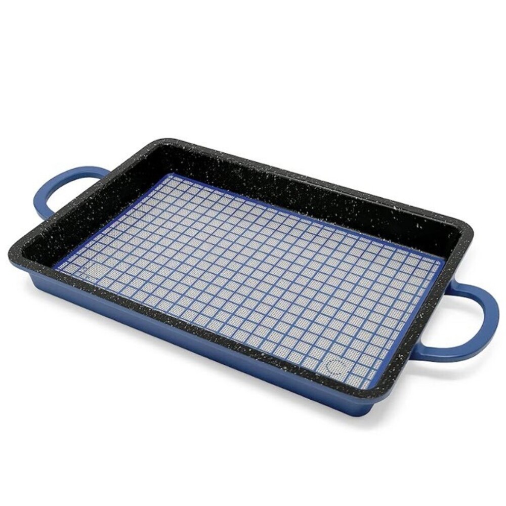 Curtis Stone Dura-Pan 2-in-1 Baker Griddle Pan w/ Silicone Mat 9x13" Stove Oven